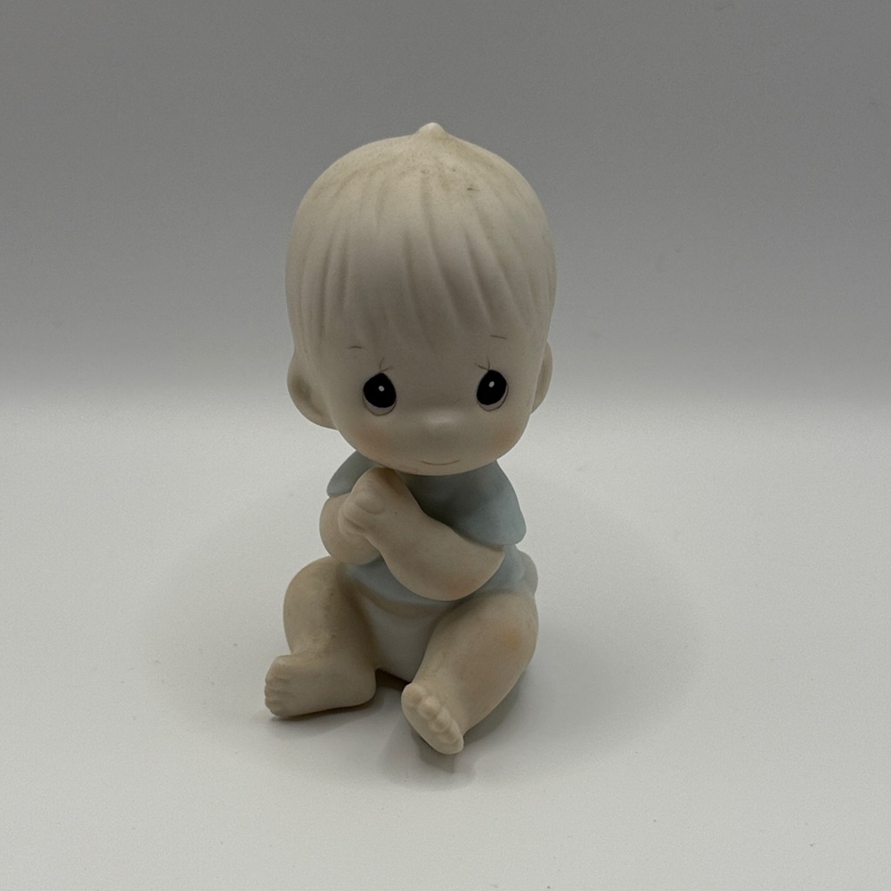 Precious Moments Figurine - Blue and Cream